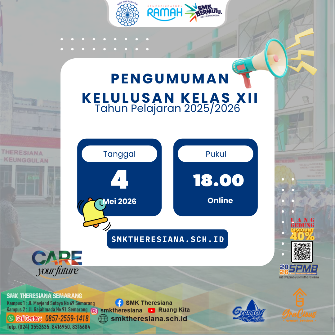 Read more about the article PENGUMUMAN KELULUSAN KELAS XII TAHUN 2026